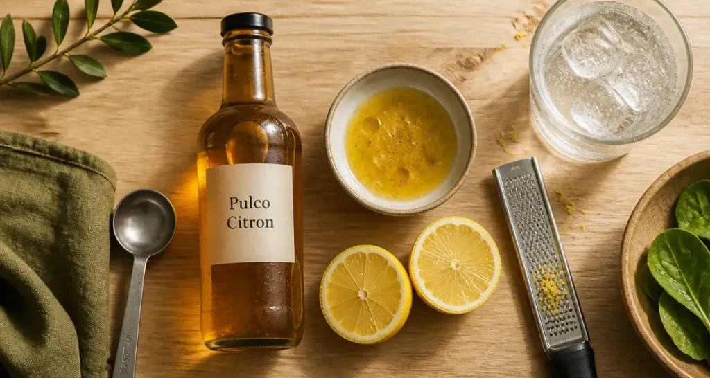 Le pulco peut il remplacer le citron : bouteille pulco citron, vinaigrette, citron frais