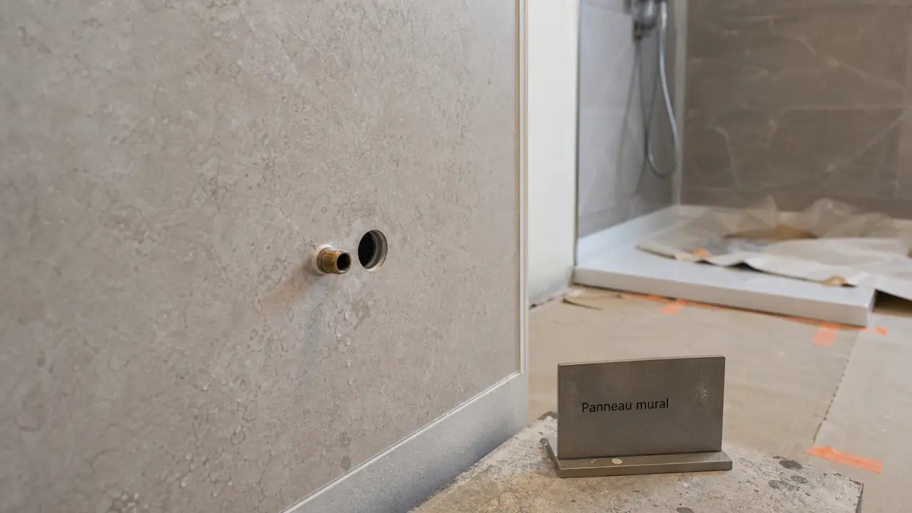 Panneaux d'habillage pour rénover sa salle de bains pas cher : pose et étanchéité