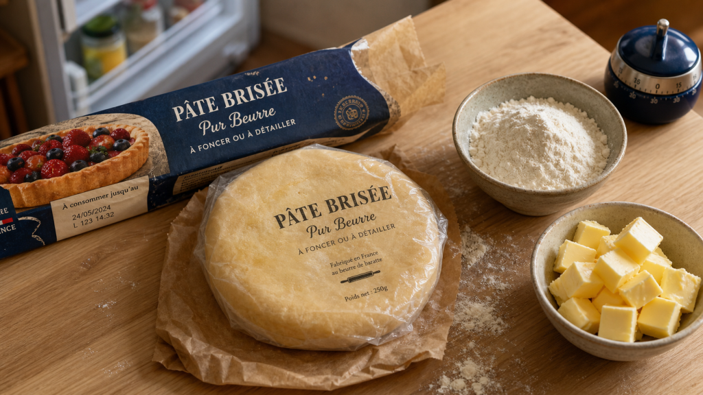 Pate brisee perimee : emballage « à consommer jusqu’au » et ingrédients