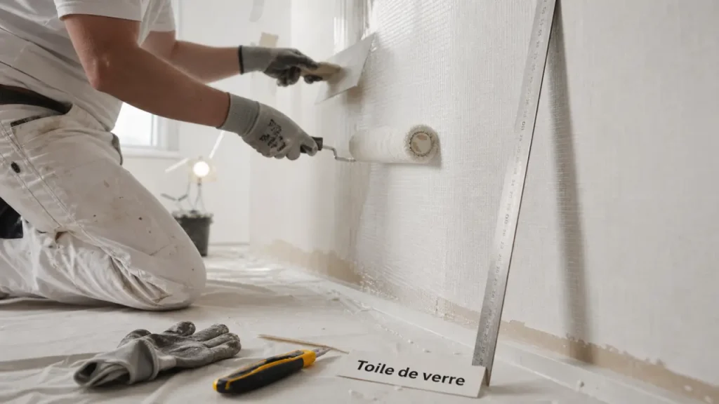 Toile de verre murale : 24 h de séchage et les 3 gestes qui évitent les bulles