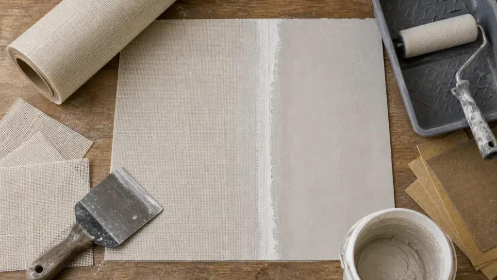 Prix m2 toile de verre : 15 à 45 € selon le grammage, la préparation et la peinture