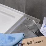 Temps séchage joint silicone : 48 heures avant la douche