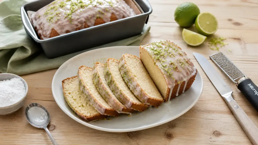 Dessert au citron vert : cake moelleux et glaçage vif, prêt en 15 minutes
