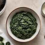 epinard a la creme surgele en casserole, texture cremeuse