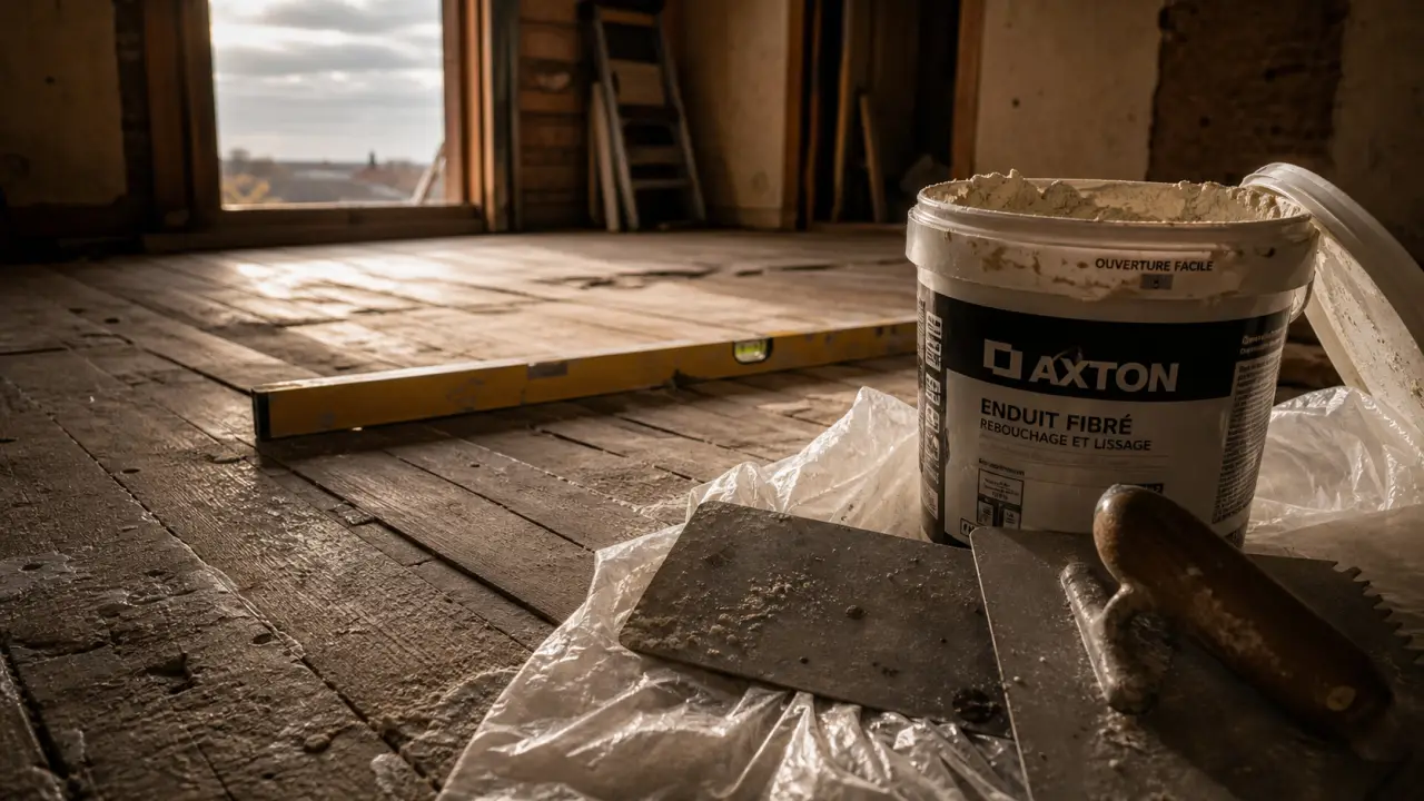 Ragréage sur plancher en bois : 30 mm maximum, chantier