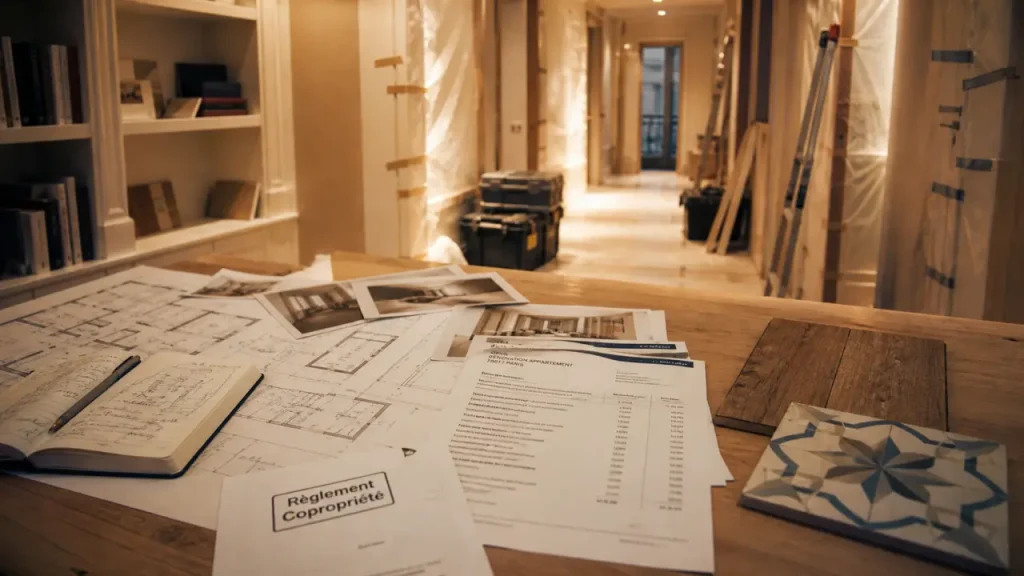 Pourquoi la rénovation d’un appartement à Paris 17 exige devis rapide, copropriété et bâti ancien ?