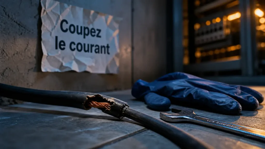 Scotch, gaine ou électricien : que faire hors tension face à un appareil électrique abîmé ?