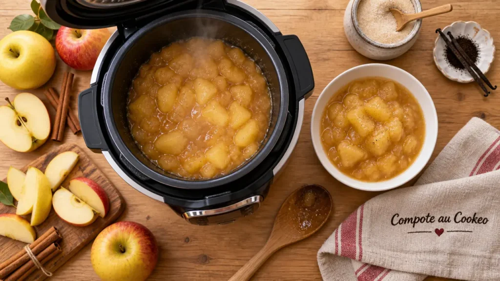 Compote de pommes au Cookeo : 6 à 10 minutes pour une onctuosité parfaite