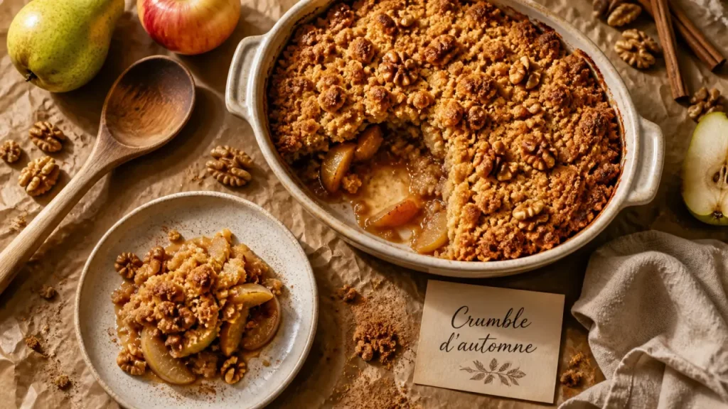 Quels desserts d’automne choisir ? Pommes, poires et crumbles tièdes