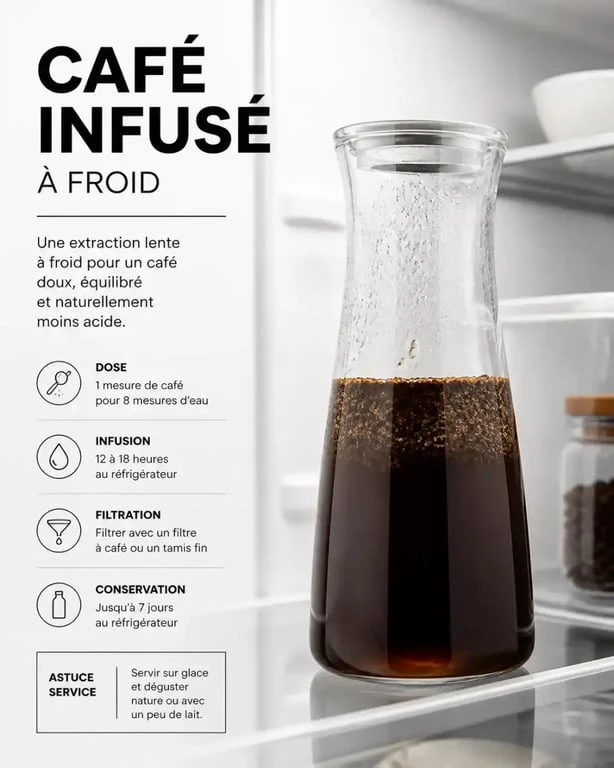 Préparation du cold brew pour une recette café glacé réussie