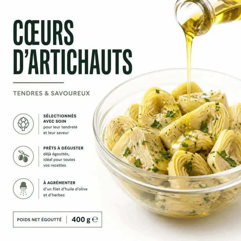 Préparation et conservation des cœurs d'artichauts en conserve