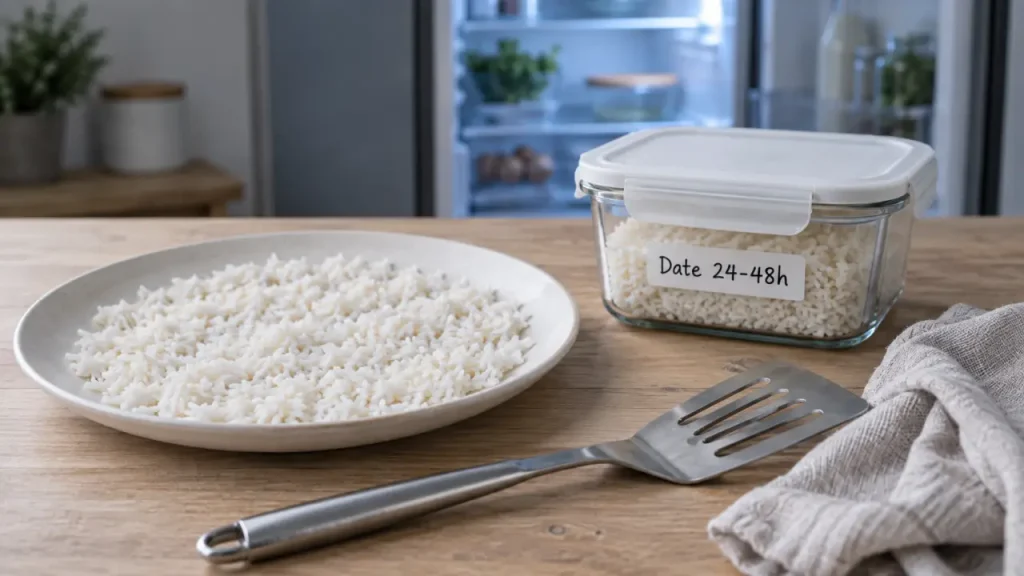 Riz cuit : 48 heures au frigo, mais 2 heures hors du froid