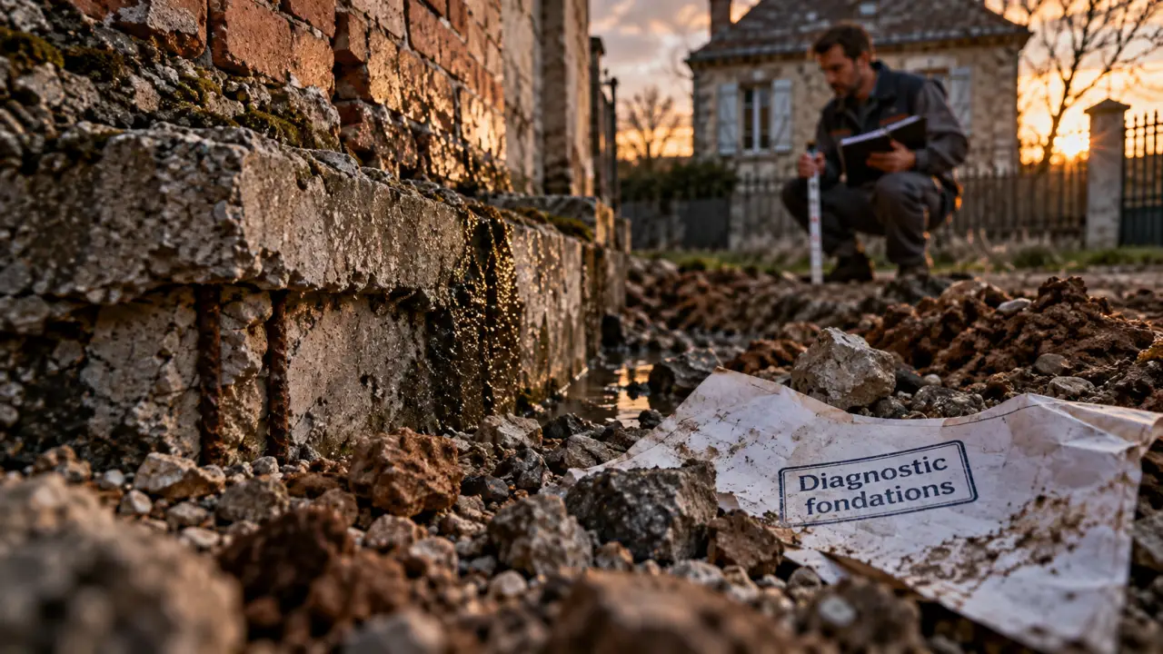 Maison sans fondation : fissures de soubassement à diagnostiquer