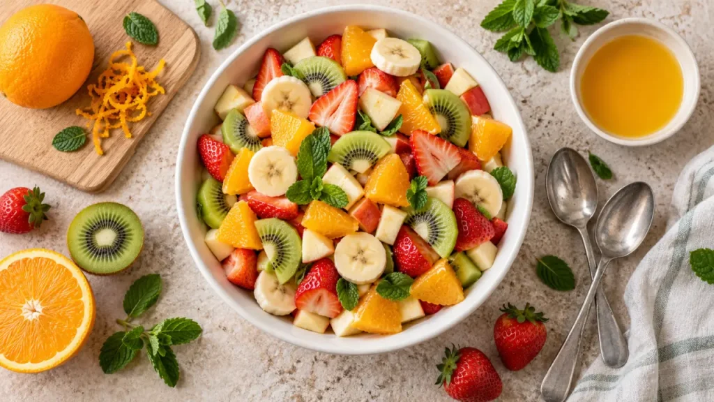 Salade de fruits : une recette fraîche en 15 minutes, avec peu de sucre